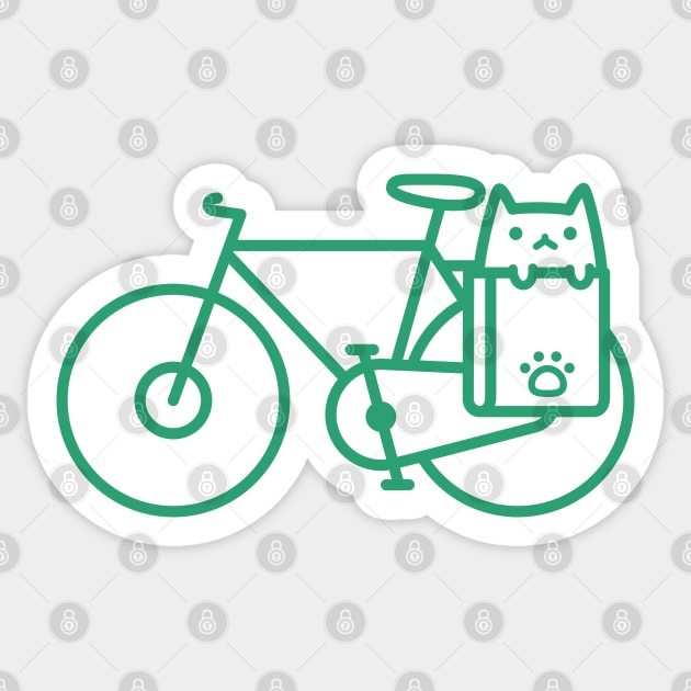 Bike Cat Sticker by Robot Dance Battle